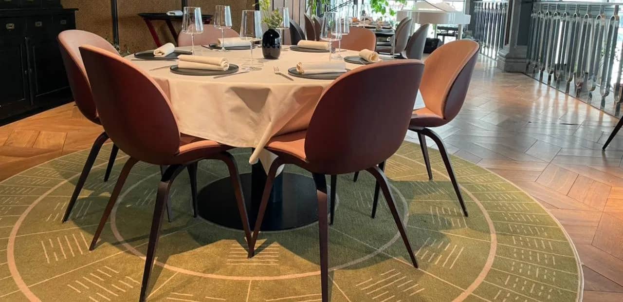 Ковер для ресторана с печатью логотипа 