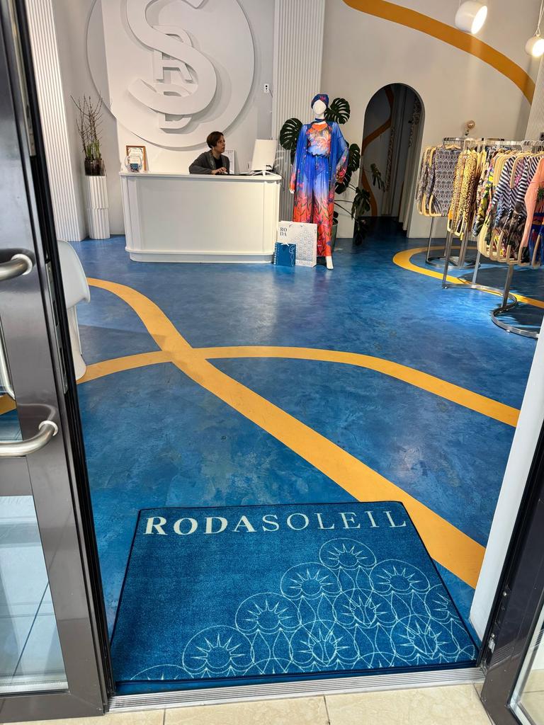 Ковер для магазина грязезащитный с логотипом