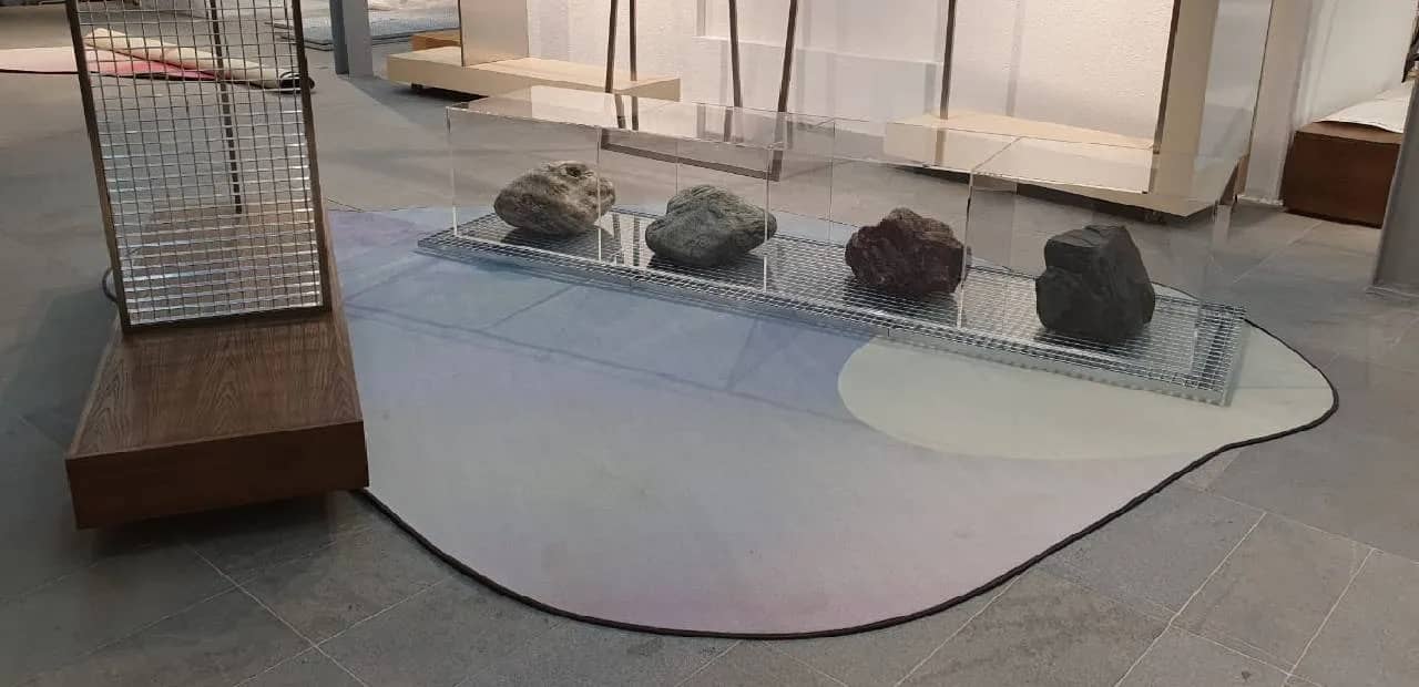 Ковер с печатью узора национального