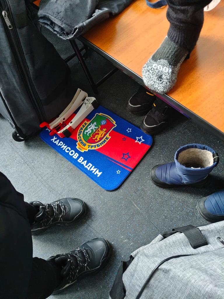 Коврик хоккейный для переобувания